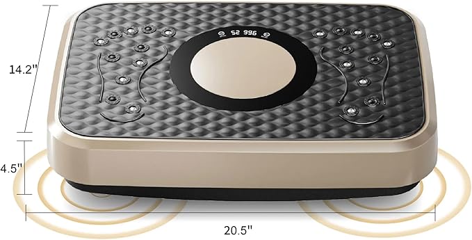 Vibration Plate Fitness Platform Whole Body Exercise Machine with 120 Speed Levels, Lymphatic Drainage, Fat Burning, and Weight Loss, Perfect for Women, Men, and Home Gym Exercise