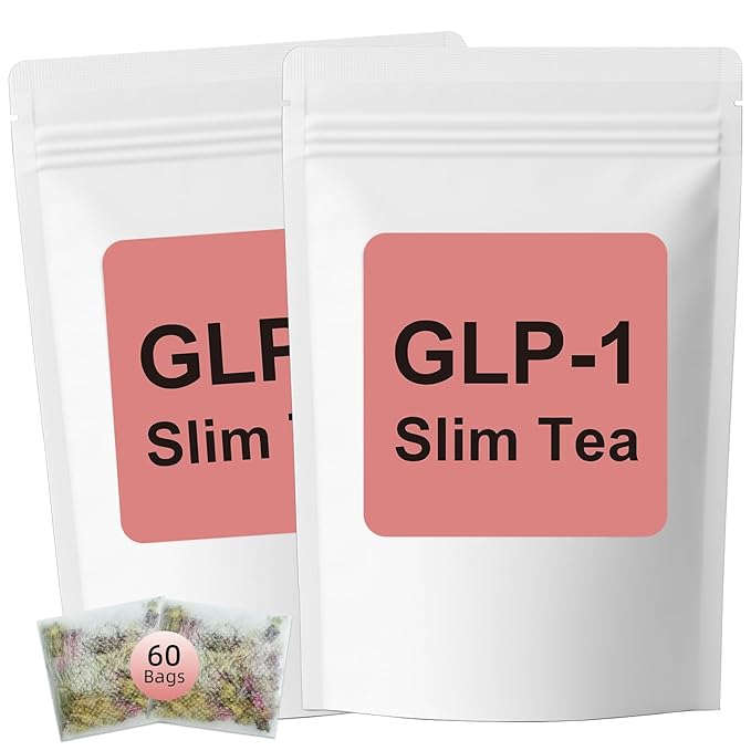 GLP-1 Herbal Tea，7 Precious Ingredients Formula to Complement Balanced Eating Habits, Yerba Mate, Cinnamon, Gardenia & More, No Sugar or Artificial Additives–30 Tea Bags (2 Pack)