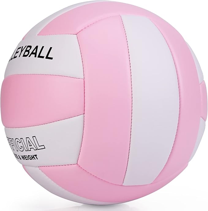 EVZOM Super Soft Volleyball Beach Volleyball Official Size 5 for Outdoor/Indoor/Pool/Gym/Training Premium Volleyballs Equipment Durability Stability Sports Ball
