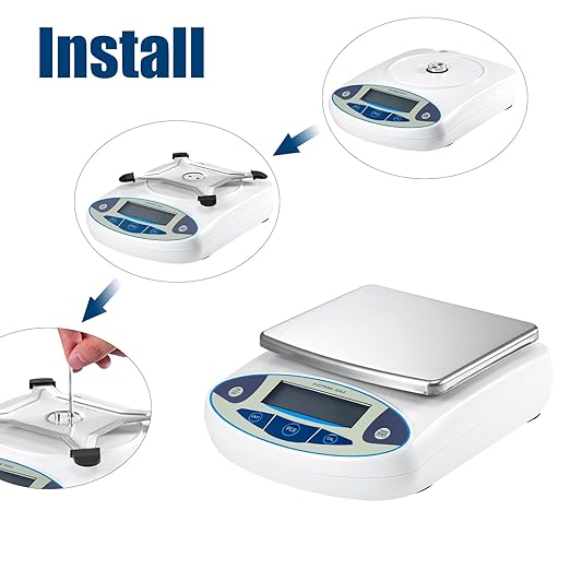 Lab Scale 6000gx0.01g Analytical Balance,0.01g High Precision Electronic Digital Balance Scale Scientific Scale (up to 6kg, 0.01g) for Kitchen Lab Weighing Jewelry Scale (6000g/0.01g)