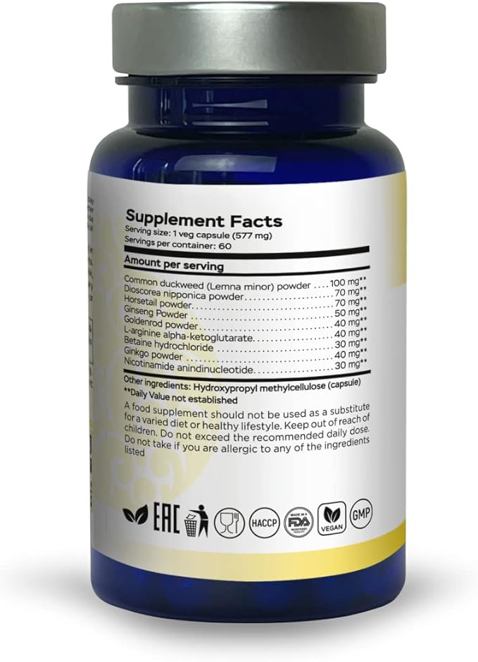 EnergyTune Energy Supplements, Increases Nutrient Absorption and Promotes Overall Health and Immune Support - Non-GMO, Gluten Free, Vegetarian - Veg Capsules (60 Count (Pack of 1))
