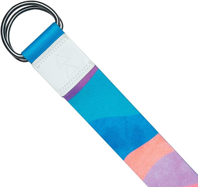 yogadesignlab YOGA DESIGN LAB | The Yoga Strap | Luxurious, Extra Long, Super Soft, Eco Printed | Studio Quality, Adjustable | Safely Stretch Further and Hold Longer | 8 ft Long