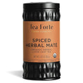 Tea Forte Spiced Herbal Maté Premium Organic Loose Leaf Caffeinated Herbal Tea Blend Canister, Makes 35-50 Cups
