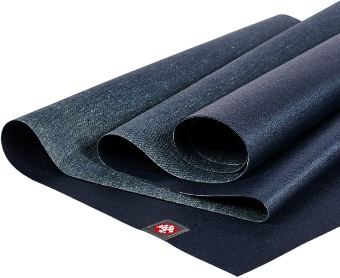 Manduka eKO SuperLite Yoga Mat - 1.5mm Natural Rubber | Foldable & Travel Friendly | Soft Textured Surface | Eco-friendly