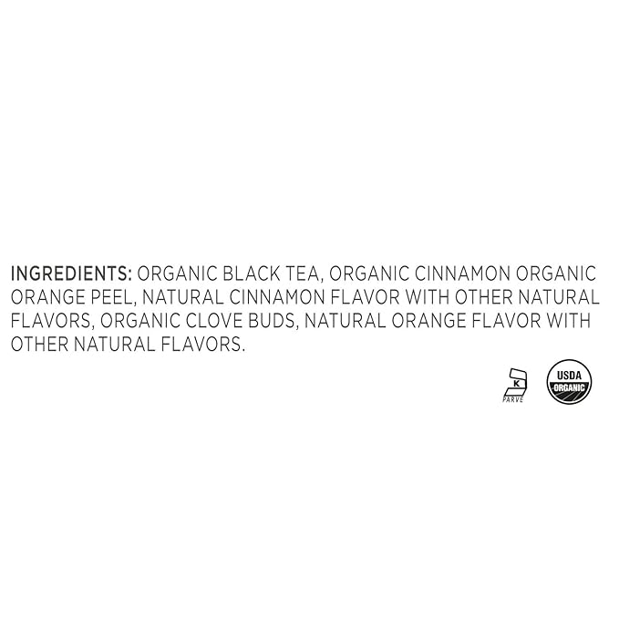 Tea Forte Sweet Orange Spice Premium Organic Loose Leaf Caffeinated Black Tea Blend Canister, Makes 35-50 Cups