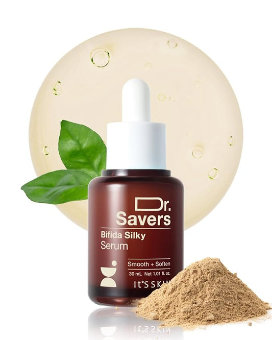 IT’S SKIN Dr.Savers Bifida Silky Serum 1.01 fl.oz, Skin Barrier Repair Serum, Bifida Complex, Multi Peptide Ampoule, Smooth Texture, Supple Moisturizer for Sensitive or Dry Skin, Korean Skincare