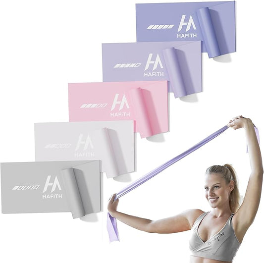 Fabric Resistance Bands for Women – 5 Level Exercise Bands Resistance Set, Resistance Bands for Working Out with Handles, Workout Bands Resistance for Women, Yoga, Pilates, Glutes, Legs,Vigor Yellow