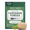 Cardamom Powder (100g/3.53oz) Gluten Free, Raw Ground Elaichi for Cooking, Smoothies, Lattes, Masala Tea, Packed in Resealable Zip Lock Pouch
