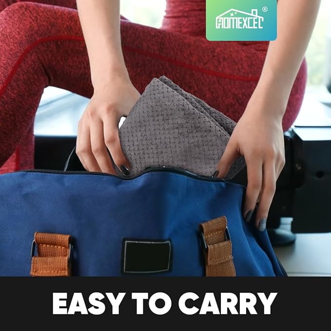 HOMEXCEL Gym Towels 3 Packs, (16x27 inches) Highly Absorbent Yoga Towel, Ultra Soft Hand Towels for Daily Use, Fast Drying Microfiber Workout Towels for Gym, Spa, Fitness, Camping, Hotel