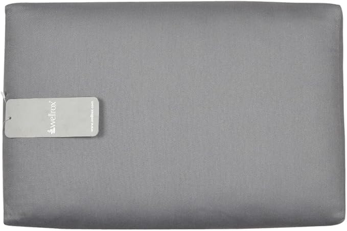 Rectangular Yoga Bolster Pillow, 18" x 12" x 6", Pink Cotton
