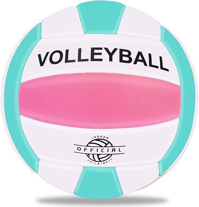 EVZOM Super Soft Volleyball Beach Volleyball Official Size 5 for Outdoor/Indoor/Pool/Gym/Training Premium Volleyballs Equipment Durability Stability Sports Ball