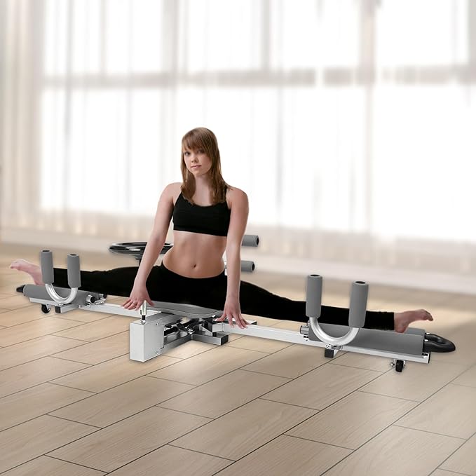 Leg Stretcher, Professional Leg Spreader Flexibility Stretching Equipment, 330LBS Heavy Duty Leg Exercises Split Machine w/Cushion Rollers, 0-210° Adjust Leg Training Tool for Gym Home