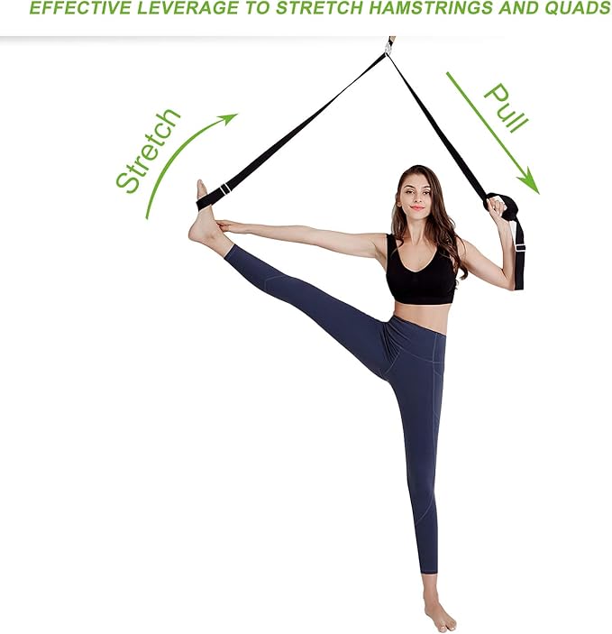 UBING Leg Stretcher, Door Flexibility Trainer, Over The Door Strech Strap for Flexibility, Splits Trainer for Dance Ballet Cheer Gymnastics Taekwondo Stretching