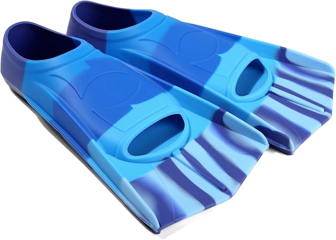 Kids Swim Fins,Short Kids Fins Youth Swimming Flippers for Lap Swimming Training for Children Girls Boys Beginners