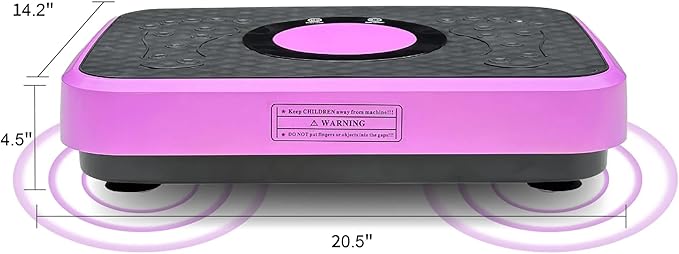 Vibration Plate Fitness Platform Whole Body Exercise Machine with 120 Speed Levels, Lymphatic Drainage, Fat Burning, and Weight Loss, Perfect for Women, Men, and Home Gym Exercise