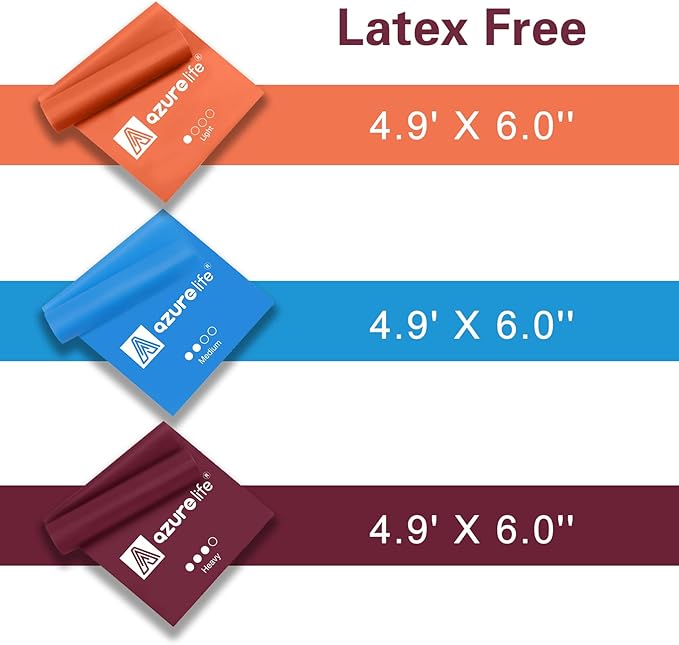 Resistance Bands,Professional Long Non-Latex Elastic Stretch Bands,Exercise Bands for Physical Therapy, Yoga, Pilates, Rehab, at-Home or The Gym Workouts, Strength Training