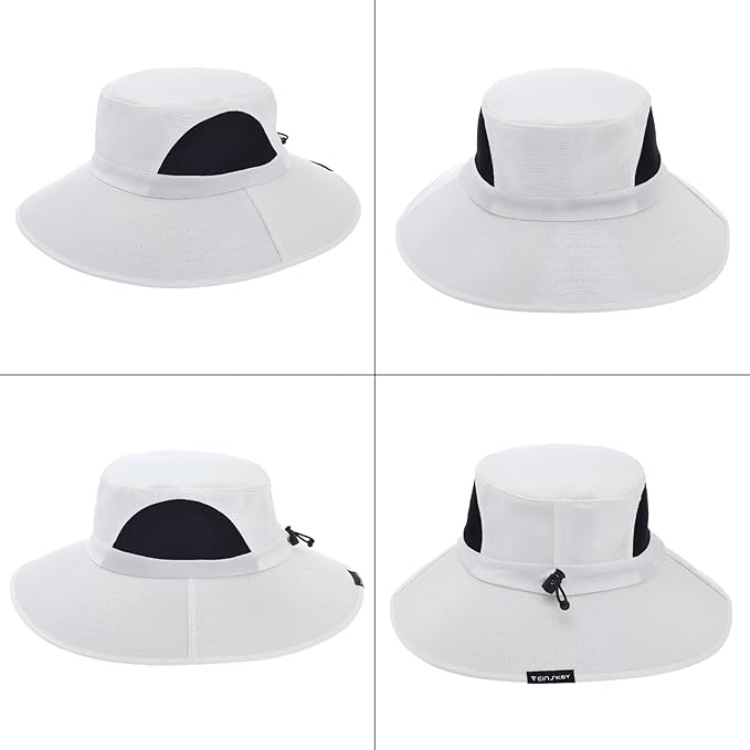 EINSKEY Wide Brim Sun Hat, UPF 50+ UV Protection Waterproof Packable Bucket Hat for Men & Women, Fishing Hiking Beach Garden
