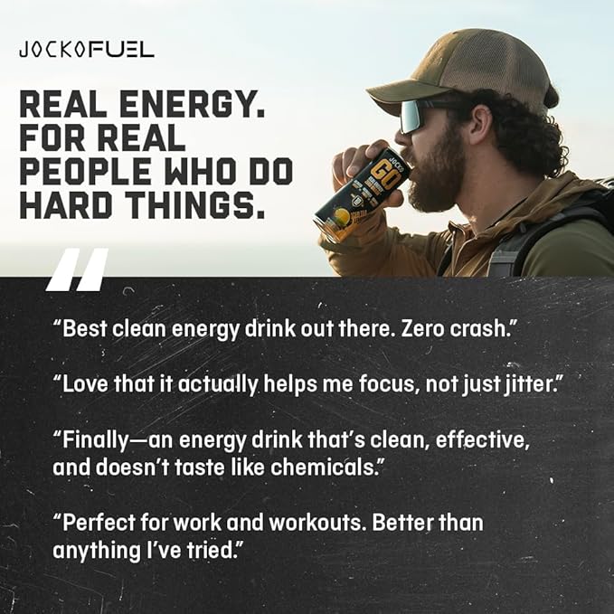 Jocko GO Energy Drink - Keto, Vitamin B12, Vitamin B6, Electrolytes, L Theanine, Magnesium- Energy Boost, Sugar Free Nootropic Monk Fruit Blend - 12 Pack (Sour Apple)