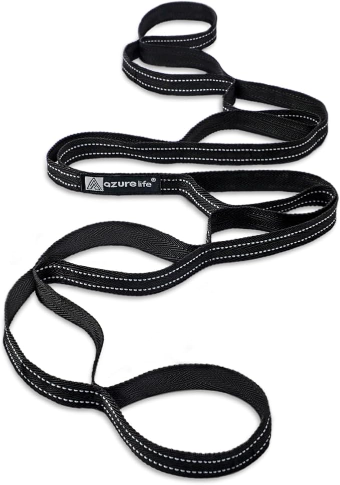 Premium Durable Stretch Straps with Loops, Stretching Strap for Physical Therapy, Multi-Loop Yoga Strap Fitness Exercise Strap for Yoga, Pilates, Dance, Flexibility&Exercise
