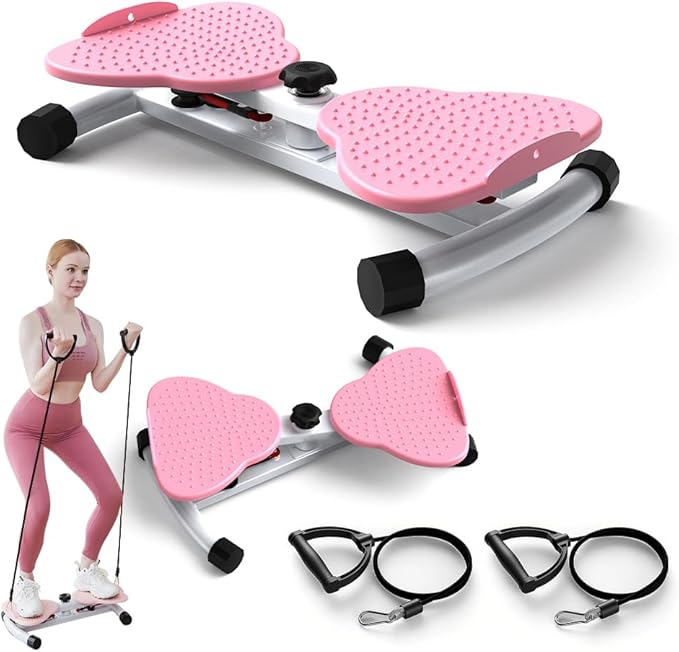 Exercise Twist Boards,Waist Twister Machine Exercise,Balance Board for Foot Massage and Weight Loss(Pink)