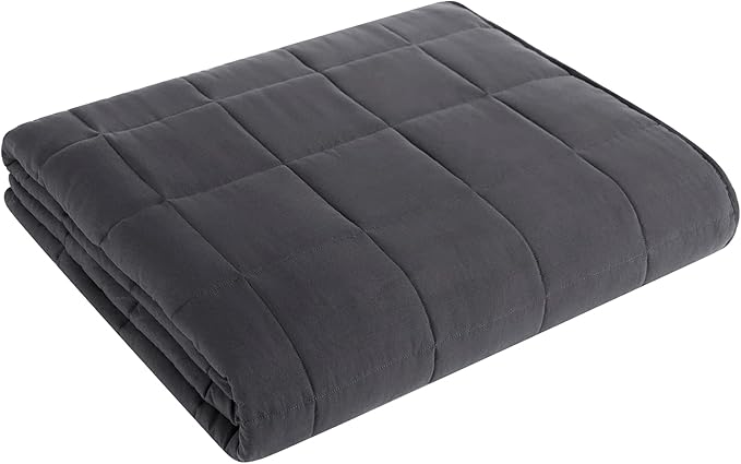 L'AGRATY Weighted Blanket 30lbs 88x104 Cooling Breathable Heavy Blanket with Glass Beads for Adult All-Season