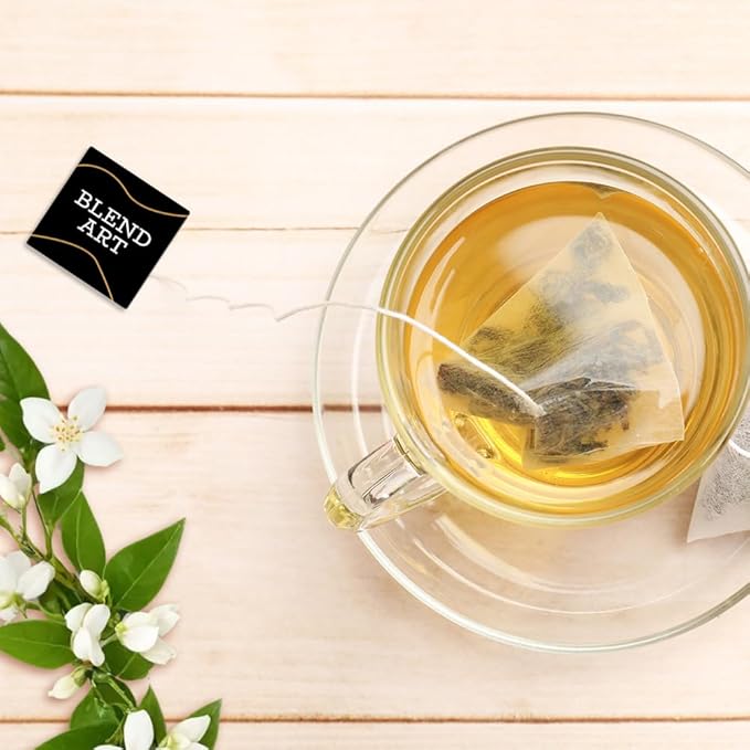 Jasmine Green Tea Bags, 100 Counts, Mountain Loose Leaf Green Tea, Flavored, Delightful Aroma, Sugar Free, 100% Natural Gluten Free, Medium Caffeine Brew As Hot, Cold Or Iced Tea