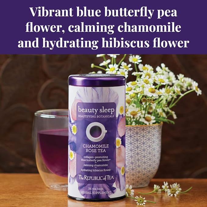 The Republic of Tea Beautifying Botanicals® Beauty Sleep Herbal Tea, 250 Count
