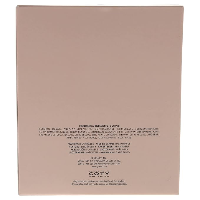 Guess 1981 Eau De Toilette Perfume Spray for Women, 3.4 Fl. Oz.