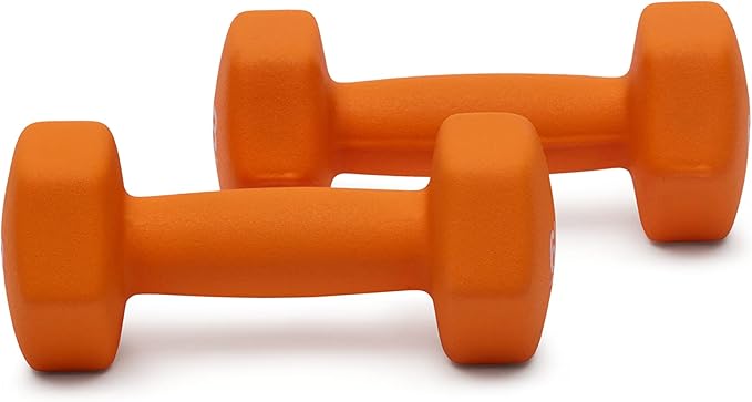 Amazon Basics Neoprene Dumbbell Hand Weights for Exercise and Muscle Toning