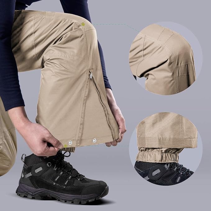 FREE SOLDIER Men's Waterproof Snow Insulated Pants Winter Skiing Snowboarding Pants with Zipper Pockets