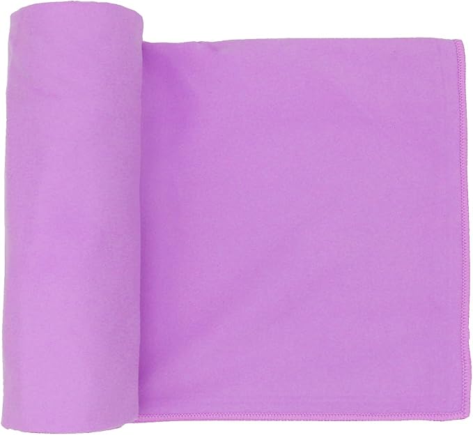 Eunzel Hot Yoga Towel Non Slip Yoga Mat Towel Non-Slip Sweat Absorbent Microfiber Towel for Hot Yoga, Pilates and Workout 72" x 26.5", Purple