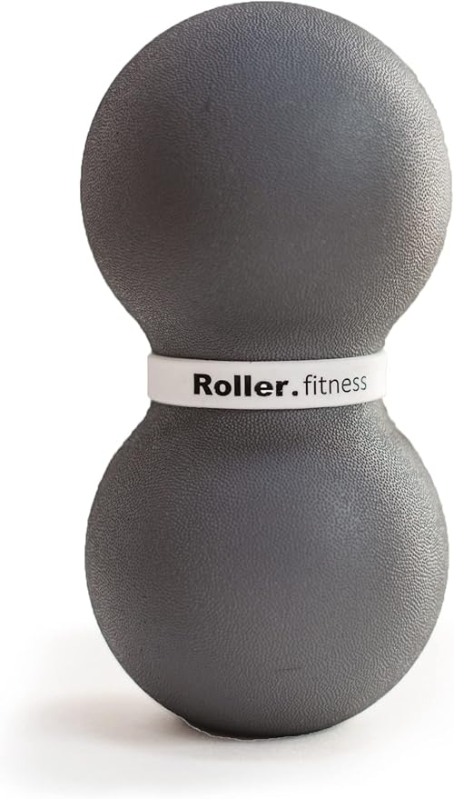 Infinity Roller, Peanut Foam Roller, Large 8-Inch Double Massage Ball Exercise Roller (Gray - Soft)