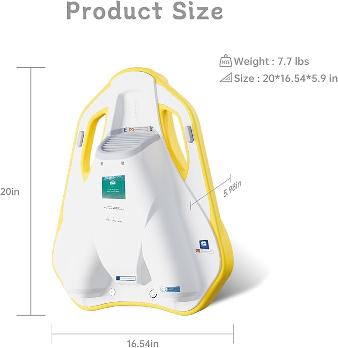 Electric Swimming Kickboard for Kids,Motorized Swim Board with Water Gun, Motorized Swim Training for Children Adults, 60N Thrust, 198 lbs Buoyancy, 25V Rechargeable Battery