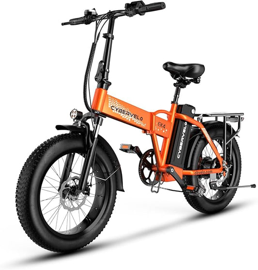 DriftGod Folding Electric Bike for Adults – 1000W Motor, 20"x3" Fat Tire, 48V Removable Battery, All-Terrain E-Bike with 7-Speed, Front Suspension – Powerful Foldable Ebike for Commuter