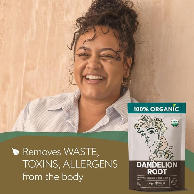 Super Value Pack 10 LB - Organic Dandelion Root Tea - Liver, Digestion, Gut Health - Herbal Coffee Alternative