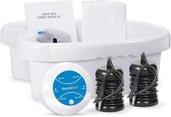 Ionic Foot Bath Detox Machine - Detox Foot Spa System for Home, Salon, Spa Club with 2 Arrays and 100 Tub Liners