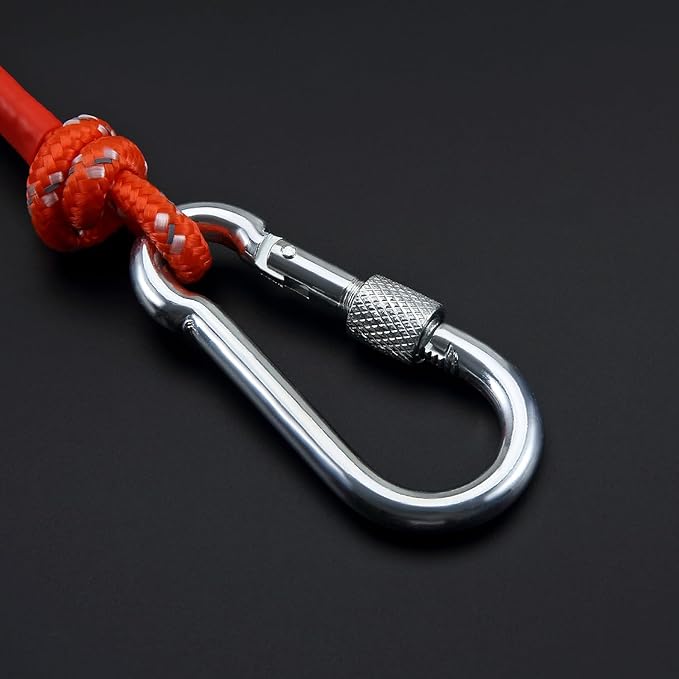 1/4 in (6mm) x 100 Ft (30Meter) Marine Floating Rope for Boating, Fishing, Rafting, Camping, Hiking, Hunting, Anchor, Mooring, Dock Lines, Kayak, Canoe, Rescuing Reflective Orange