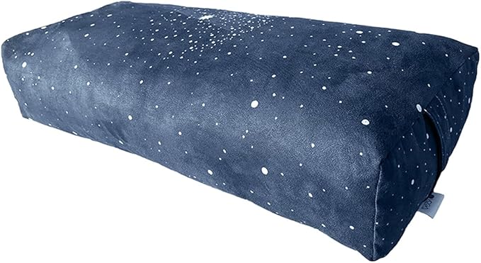 YOGA DESIGN LAB | The Yoga Bolster | Comfortable, Supportive Eco-Friendly Luxury Yoga Cushion | Recycled Plastic Bottle Microfiber | Natural Cotton, Foam Filling (Celestial)