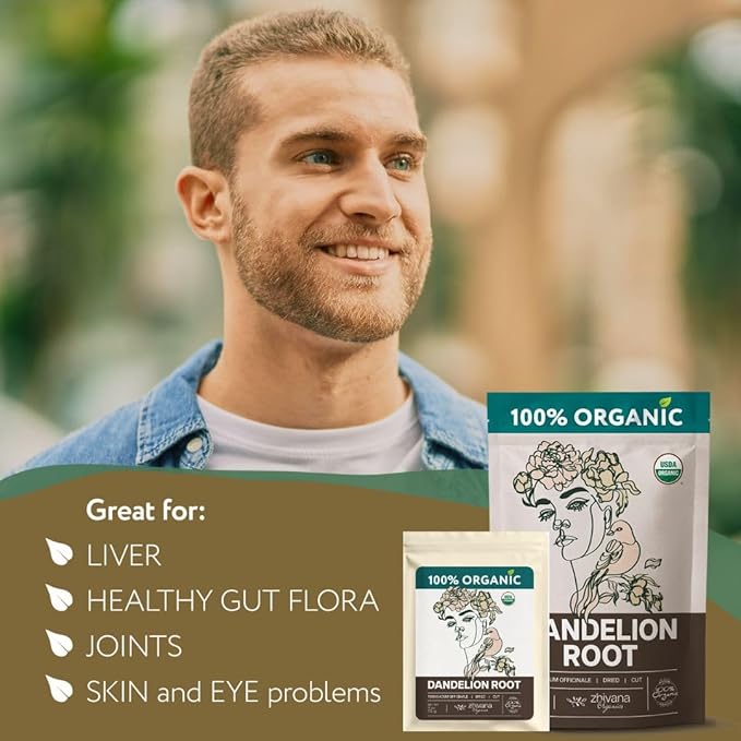 Super Value Pack 10 LB - Organic Dandelion Root Tea - Liver, Digestion, Gut Health - Herbal Coffee Alternative