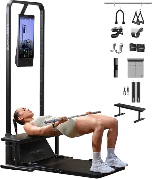 Home Gym, Smart AI-Powered Multi-Functional Smith Machine for Full Body Strength Training, All-in-one Gym Equipment, Digital Weight System, Workout Station, Squat Rack, Gym Monster 2