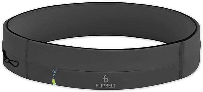 FlipBelt Zipper Running Belt, Waist Pack for Fitness and Running, US Company