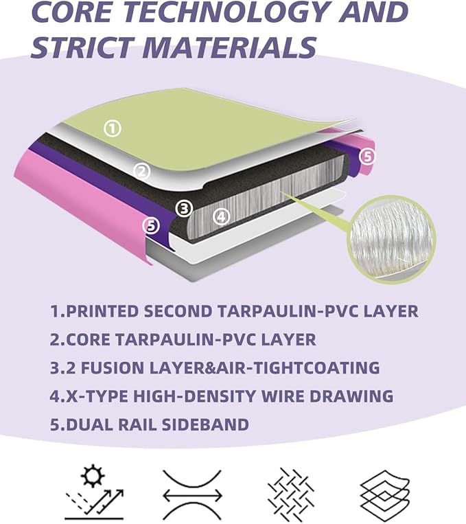 Inflatable Air Gymnastics Mat Training Mats with Air Pump 4/8 inches Thickness Gymnastics Tracks for Home Use/Tumble/Gym/Training/Cheerleading/Yoga/Beach/Park/Water