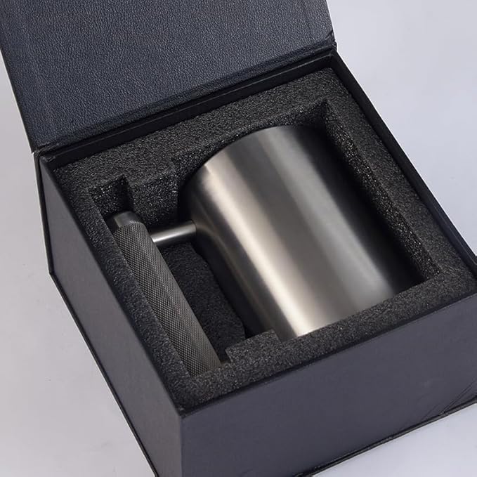 Dumbbell Cup Training Mug (8KG/18lbs) Stainless Steel Weightlifting Mug for water, tea, coffee drinks, Durable workout dumbbell cup for Gym fitness training, Funny Game Gift Sports equipment