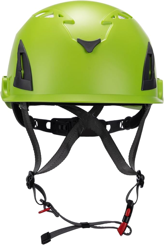 Land Helmets ClimbPro Safety Helmet for Rock Climbing – Lightweight & Durable Hard Shell with Adjustable Chin Strap and Accessory Slots – Ideal for Indoor & Outdoor Adventure