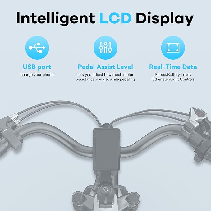 DriftGod 26" Electric Bike for Adults – Powerful 1000W Motor, 48V Removable Battery, 7-Speed, Front Suspension & LCD Display – Commuter and Mountain EBike for Women