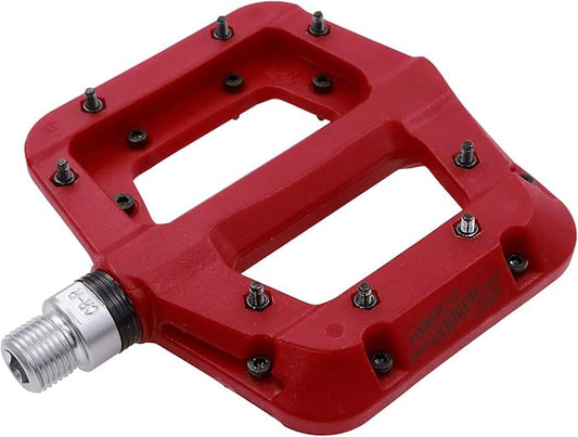 FOOKER MTB Pedals Mountain Bike Pedals 3 Bearing Non-Slip Lightweight Nylon Fiber Bicycle Platform Pedals for BMX MTB 9/16"