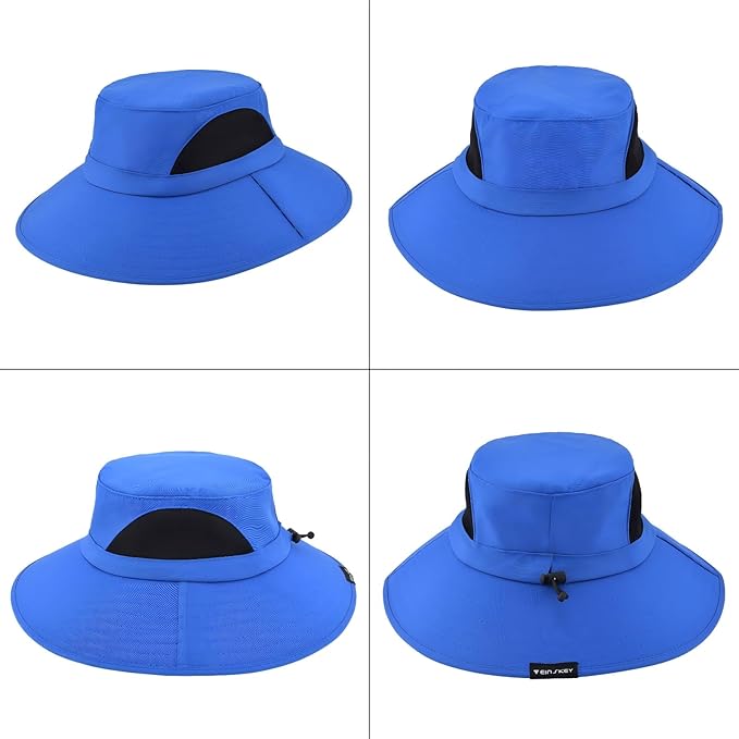 EINSKEY Wide Brim Sun Hat, UPF 50+ UV Protection Waterproof Packable Bucket Hat for Men & Women, Fishing Hiking Beach Garden