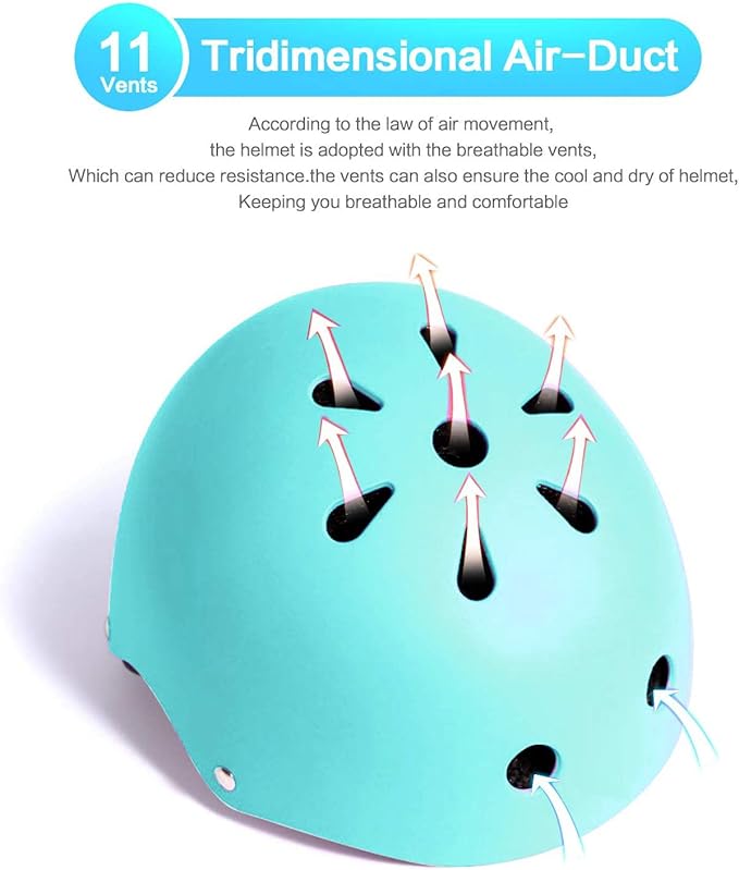 Adjustable Helmet for Ages 3-16 Kids Toddler Boys Girls Youth,Protective Gear with Elbow Knee Wrist Pads for Multi-Sports Skateboarding Bike Riding Scooter Inline skatings Longboard Roller Skate