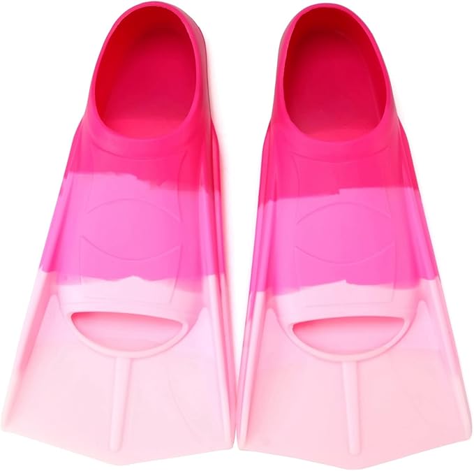 Kids Swim Fins,Short Kids Fins Youth Swimming Flippers for Lap Swimming Training for Children Girls Boys Beginners