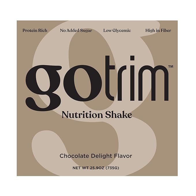 GoTrim Chocolate Protein Shakes Ready to Drink – High Protein, High Fiber, Meal Replacement, No Added Sugar, Gluten-Free, 14 Servings – Perfect for Weight Loss, Muscle Building, and Busy Lifestyles